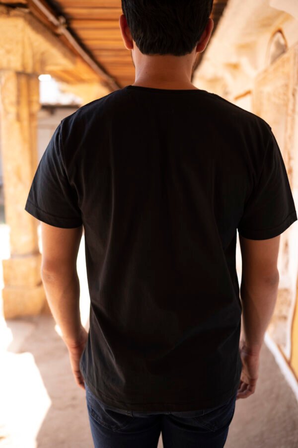 Solid Black Men's tshirt - Image 3